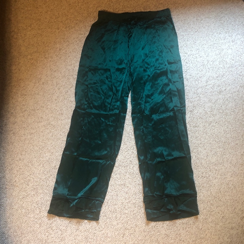 Helena Quinn Emerald Silk PJ Pants
